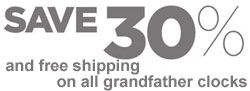 discount grandfather clocks